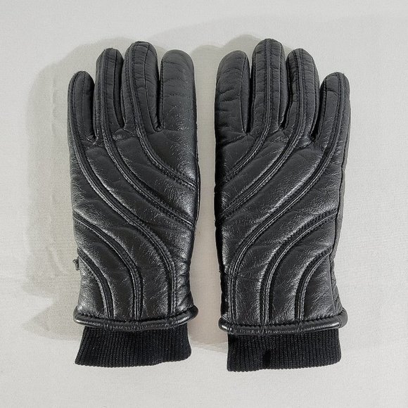 SARANAC Women's Small Thinsulate Insulated Black Leather Gloves B-4 - Picture 1 of 3